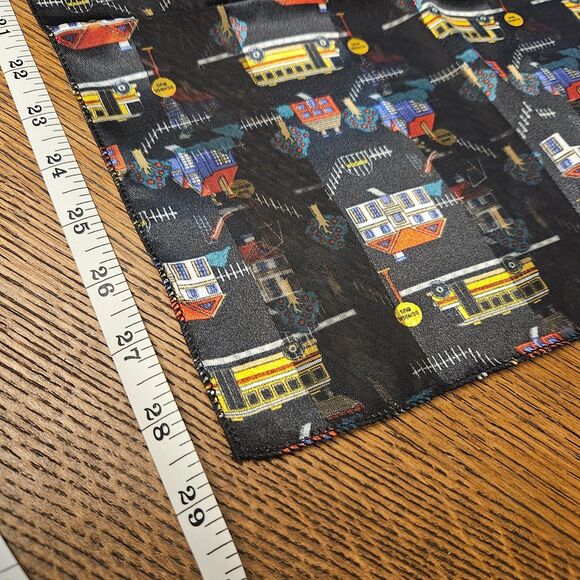 Teachers Scarf Schools and Busses 58"X14" - Picture 4 of 5